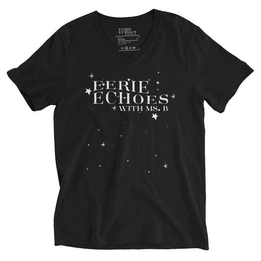 Eerie Echoes With Ms. B Official V-Neck BLACK [Unisex]