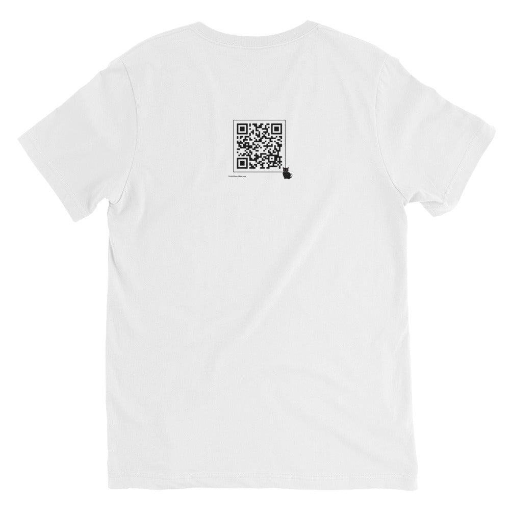 Eerie Echoes With Ms. B Official V-Neck WHITE [Unisex]